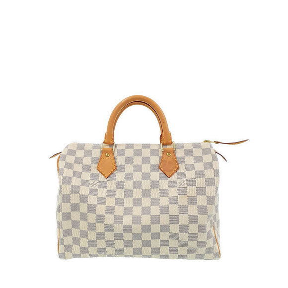 Louis Vuitton Speedy Handbag White Damier Azur - Picture 1 of 8
